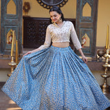 Navratri Jacquard Silk Lehenga