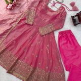 Occasionally Fendy Silk Anarkali Gown