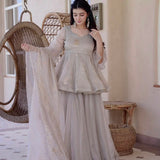 Charming Tabby Silk Anarkali Gown