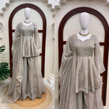 Charming Tabby Silk Anarkali Gown