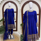 Exclusive Chinon Anarkali Gown Set