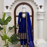 Exclusive Chinon Anarkali Gown Set