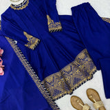 Exclusive Chinon Anarkali Gown Set