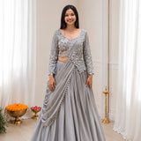 Festive Premium Rangoli Silk Lehenga