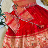 Elegant Paithani Kids Gown