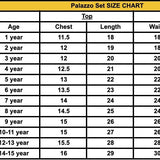Premium Fandy Silk Kids Top Plazzo