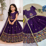 Designer Soft Silk Kids Lehenga