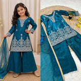 Partywear Kids Top Plazzo