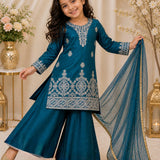 Partywear Kids Top Plazzo