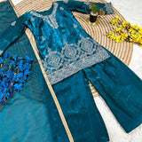 Partywear Kids Top Plazzo
