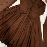 Classic Roman Silk Anarkali Gown