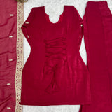 Fresh Look Crunchy Silk Suit