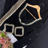 Black Georgette Anarkali Gown