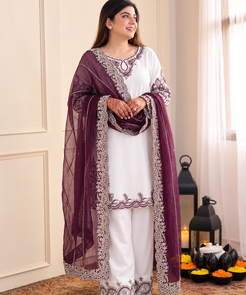 Fancy Pure Maska Cotton Suit