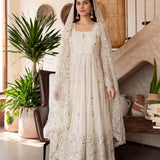 Gorgeous Silk Embroidered Anarkali Gown
