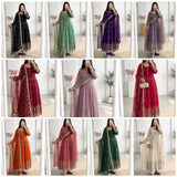 Gorgeous Silk Embroidered Anarkali Gown
