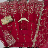 Gorgeous Silk Embroidered Anarkali Gown