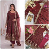 Stunning Two Tone Silk Gown