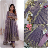 Stunning Two Tone Silk Gown