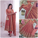 Stunning Two Tone Silk Gown