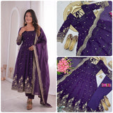Stunning Two Tone Silk Gown