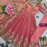 Stunning Two Tone Silk Gown