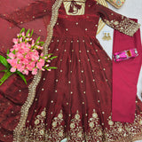 Stunning Two Tone Silk Gown