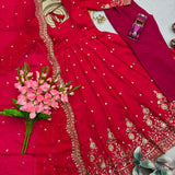 Stunning Two Tone Silk Gown