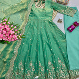 Stunning Two Tone Silk Gown