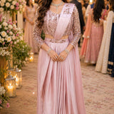 Stunning Satin Ready To Wear Saree