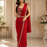 Amoha Beads Work Ready Wear Saree