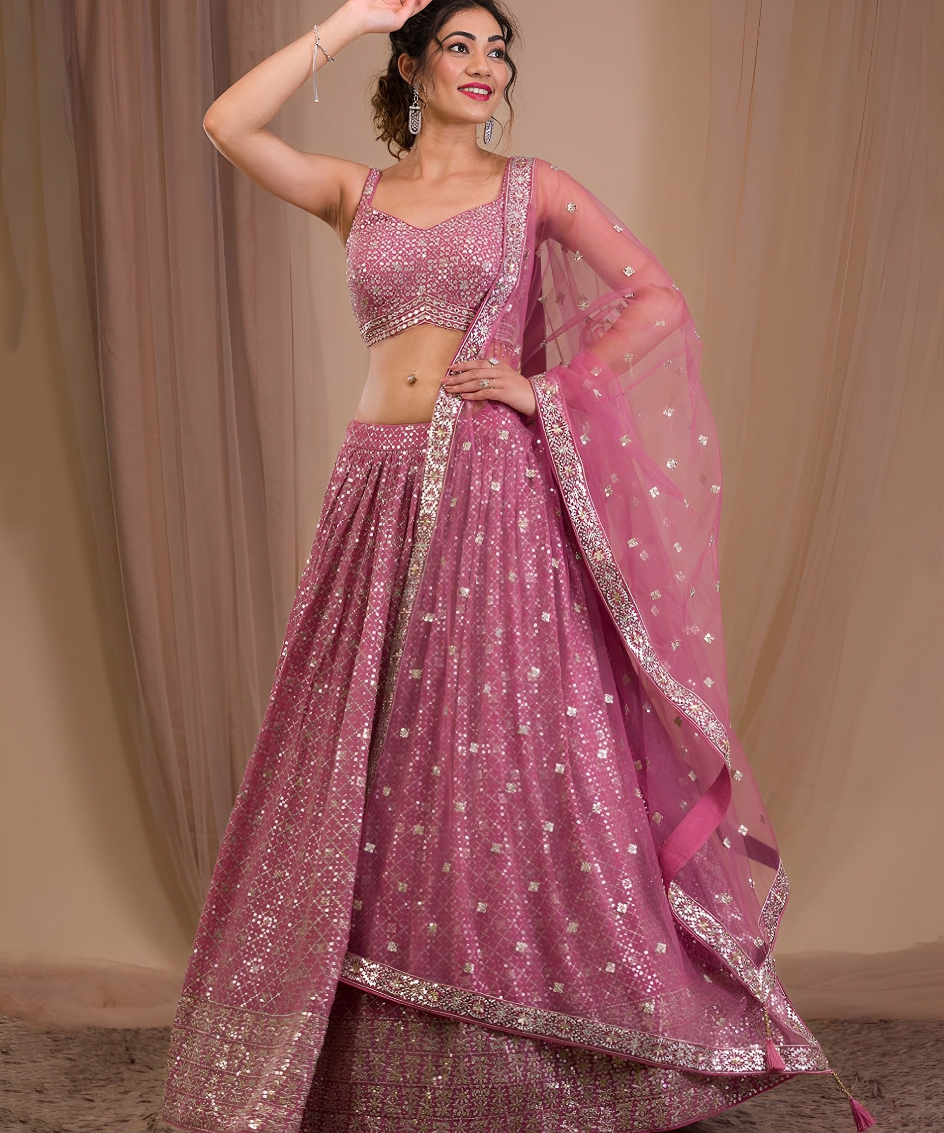 Sparkle Sequence Embroidered Lehenga