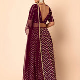 Chevron Designer Embroidered Lehenga