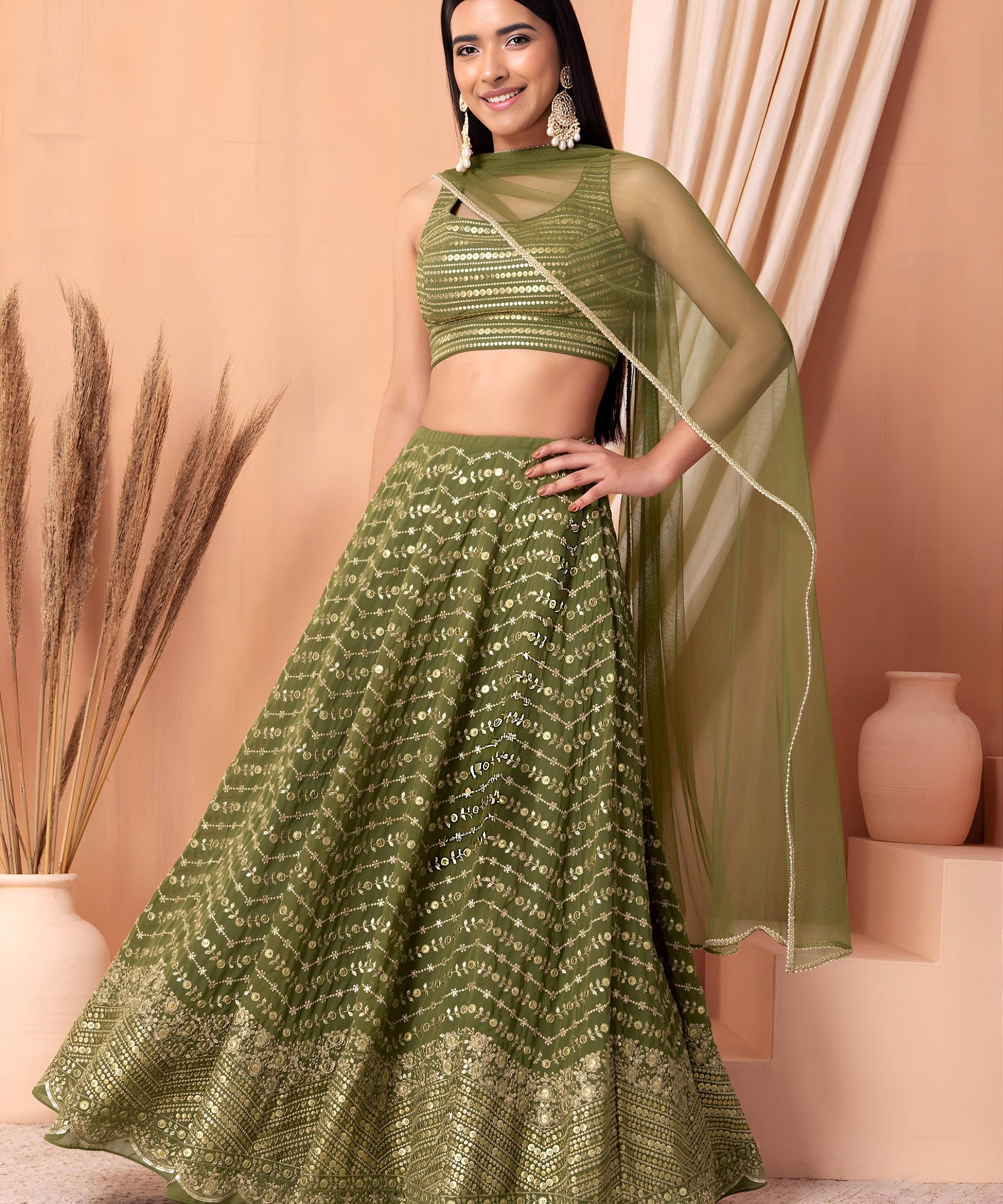 Classic Wedding Embroidered Lehenga