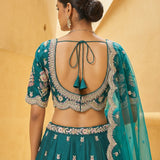 Wardrobe Tissue Mirror Work Bridal Lehenga