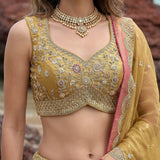 Luxury Tissue Silk Wedding Lehenga