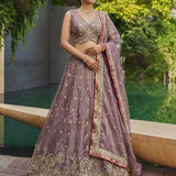 Luxury Tissue Silk Wedding Lehenga