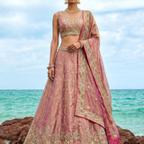 Luxury Tissue Silk Wedding Lehenga