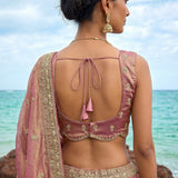 Luxury Tissue Silk Wedding Lehenga