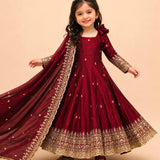 Premium Kids Fandy Silk Gown
