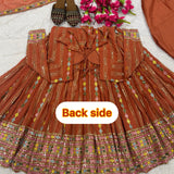 Designer Georgette Embroidered Gown