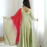 Elegant Embroidered Sequence Gown