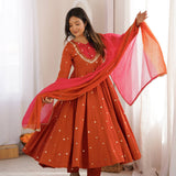 Elegant Embroidered Sequence Gown