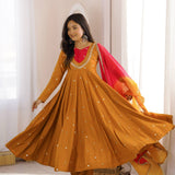 Elegant Embroidered Sequence Gown