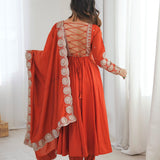 Elegant Embroidered Anarkali Gown