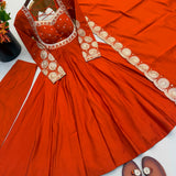 Elegant Embroidered Anarkali Gown