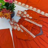 Elegant Embroidered Anarkali Gown