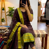 Traditional Silk Straight Kurti