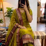 Traditional Silk Straight Kurti