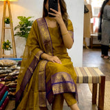 Traditional Silk Straight Kurti
